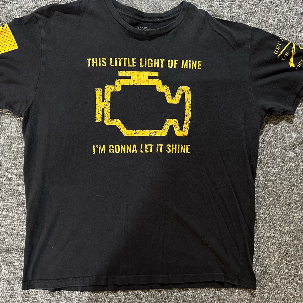 Grunt Style Engine Warning Graphic Shirt